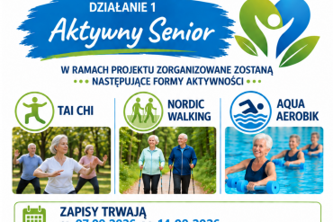 Aktywny Senior - bezpłatne zajęcia